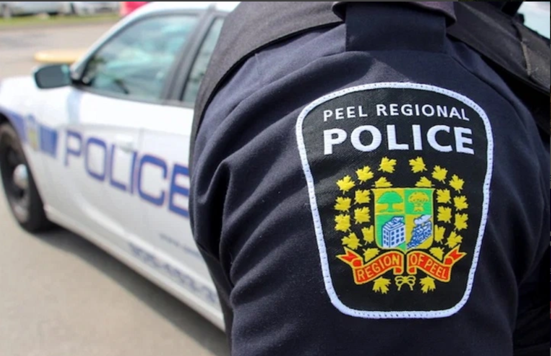 Peel Regional Police shoulder badge and cruiser