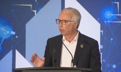 BC Conservative Party Leader John Rustad pictured while campaigning for 2024 provincial elections. (CityNews / Broadcast Pool Image)