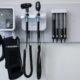 Medical tools are pictured in an exam room at a health clinic in Calgary on July 14, 2023