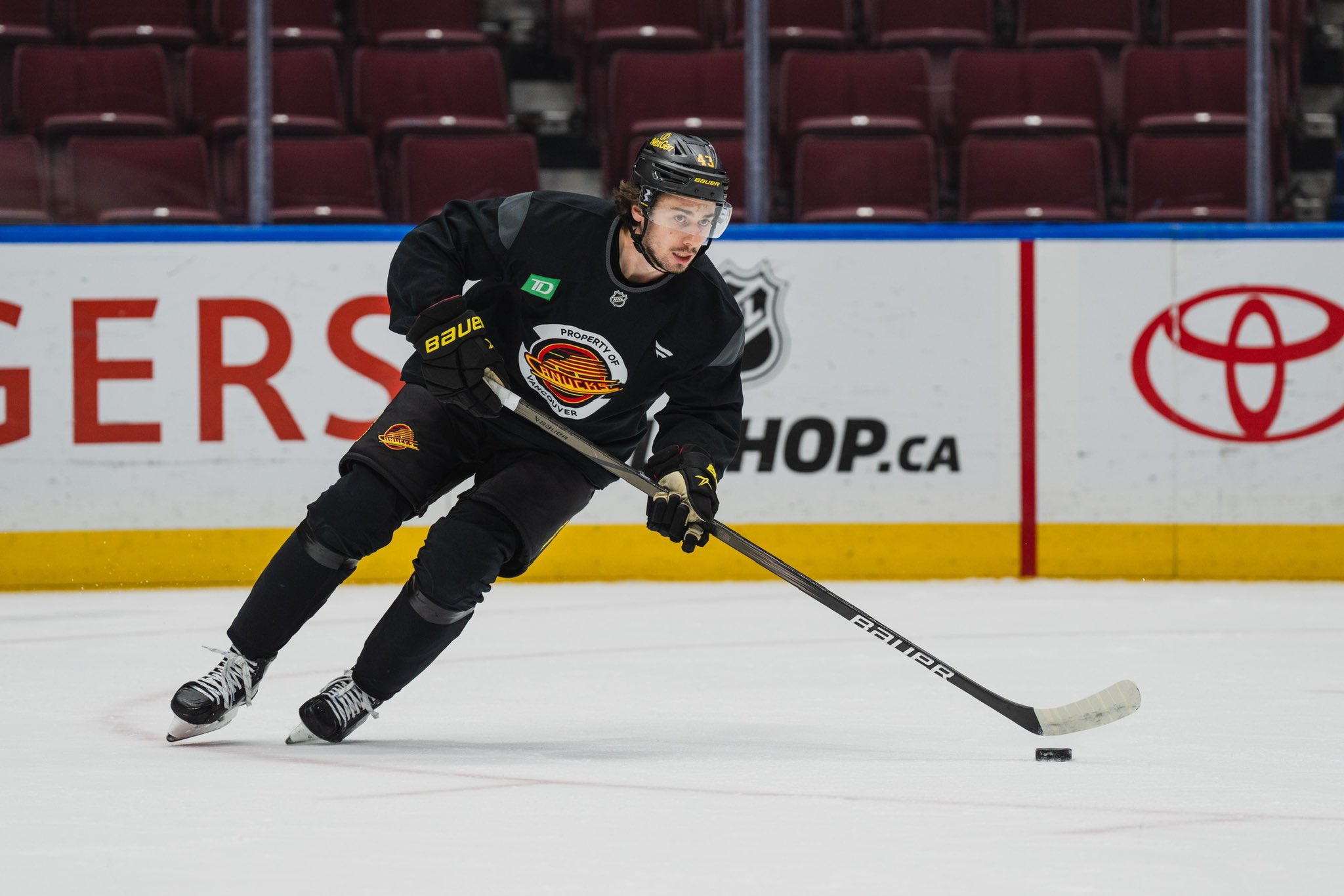 Vancouver Canucks Captain Quinn Hughes during training on Tuesday, Oct. 29. (Courtesy Vancouver Canucks)