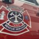 Vancouver Fire Rescue Services logo on the side of a truck.