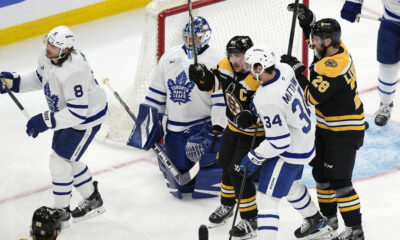 Boston Bruins' Brad Marchand scored the game winner in overtime.