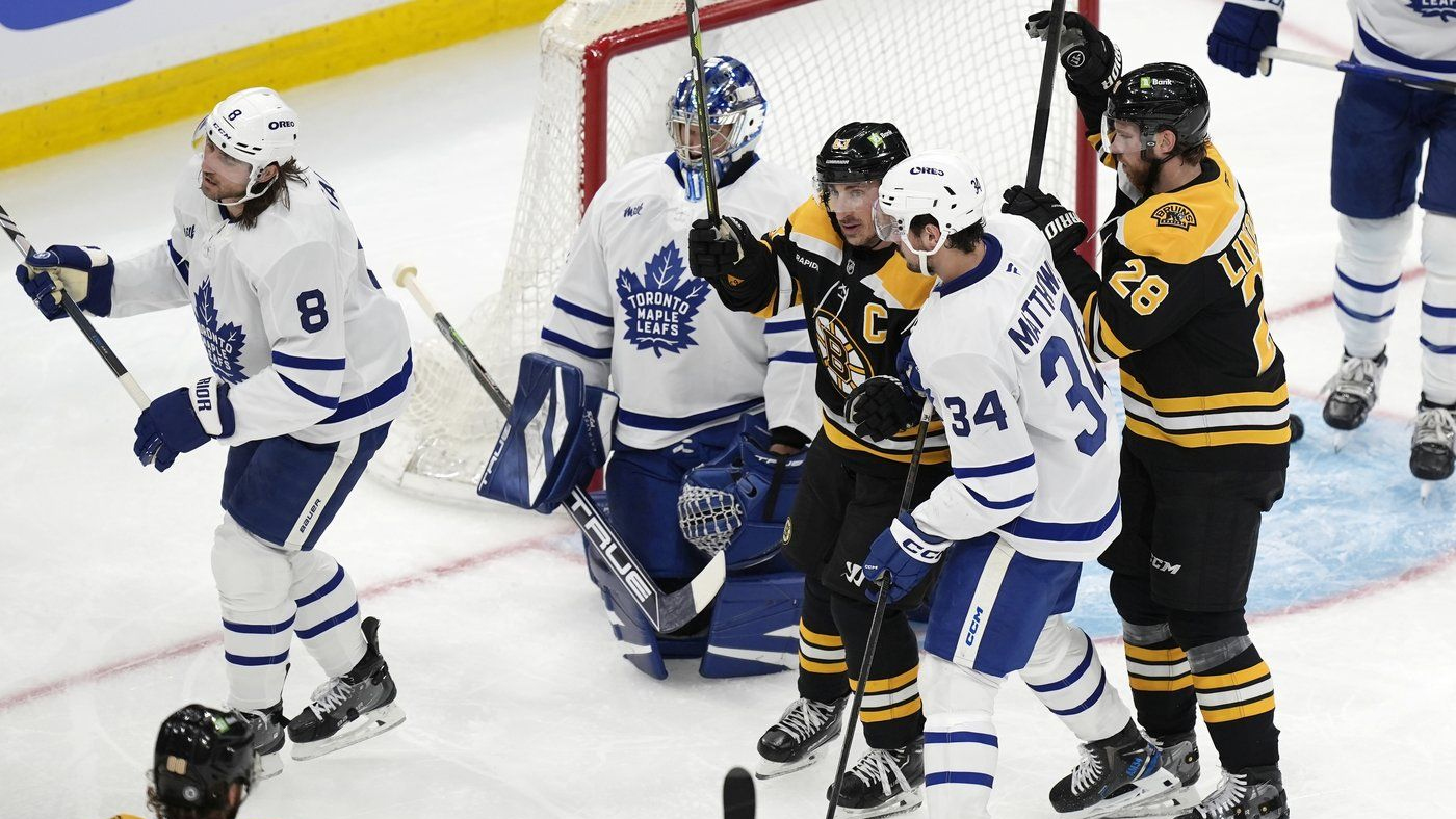 Boston Bruins' Brad Marchand scored the game winner in overtime.