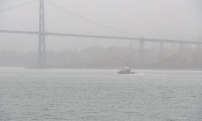 The Lower Mainland in the middle of an atmospheric river weather event Oct. 18, 2024.