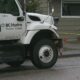 BC Hydro crews clean up a downed tree across a power line.