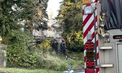 The Vancouver Fire Rescue Services is on the scene of a large blaze in South Vancouver Thursday morning. (CityNews Image / Sonia Aslam)