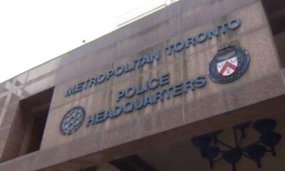 The exterior of the Toronto Police Service headquarters.