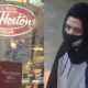 Photo composite of Tim Hortons exterior and a man who pleaded guilty to a stabbing within