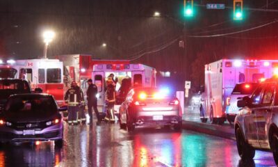 The Surrey RCMP says a pedestrian was struck by a pickup truck Friday evening in the area of 88th Avenue near 144th Street.