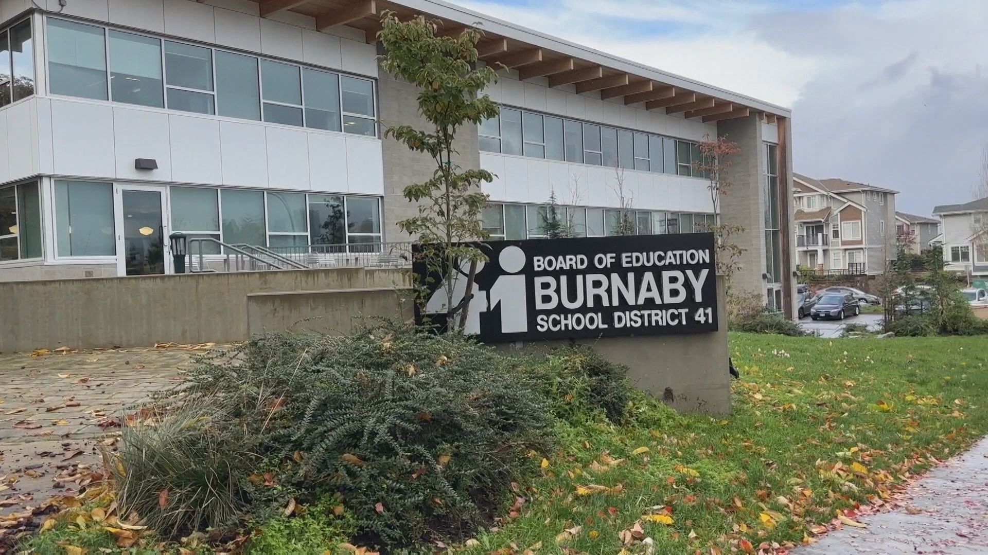 The exterior of the Burnaby School District building