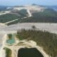 Damage from a tailings pond breach after a dam collapse at the Mount Polley mine is seen near Likely, B.C., Tuesday, August 5, 2014.