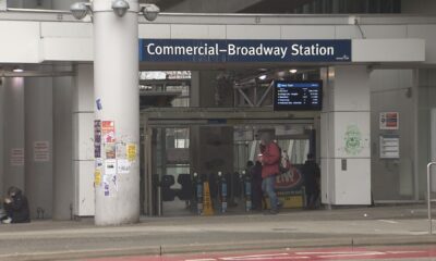 Entrance to the Commercial-Broadway Station.