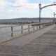 The mat installed on the White Rock pier.