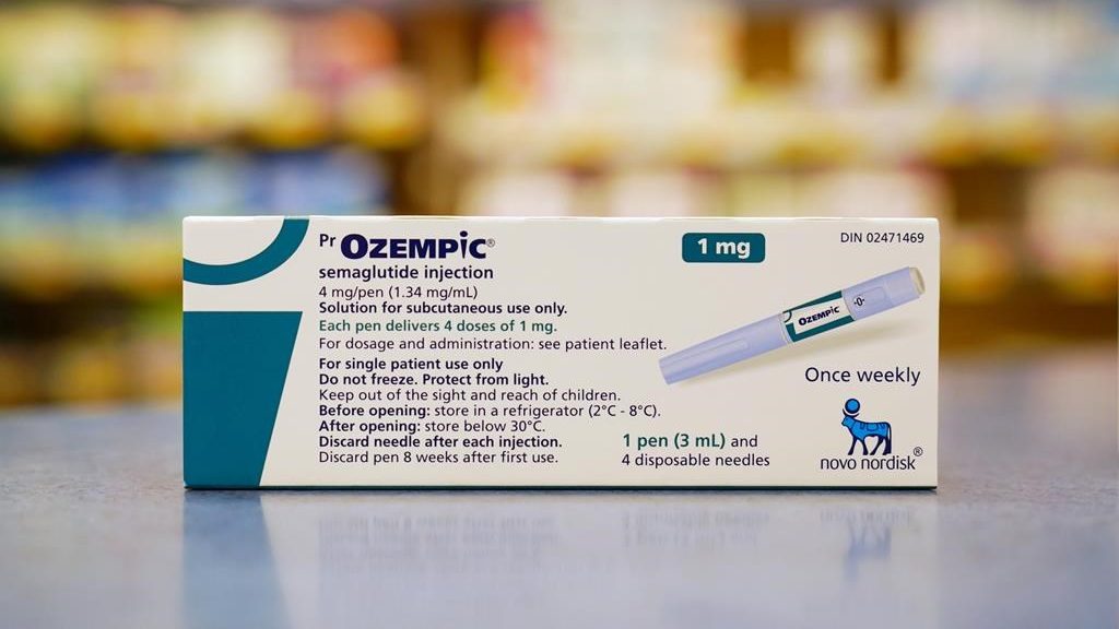 Diabetes drug Ozempic is shown at a pharmacy in Toronto on April 19, 2023