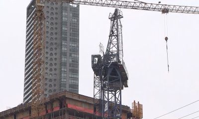 A crane incident in Surrey is seen