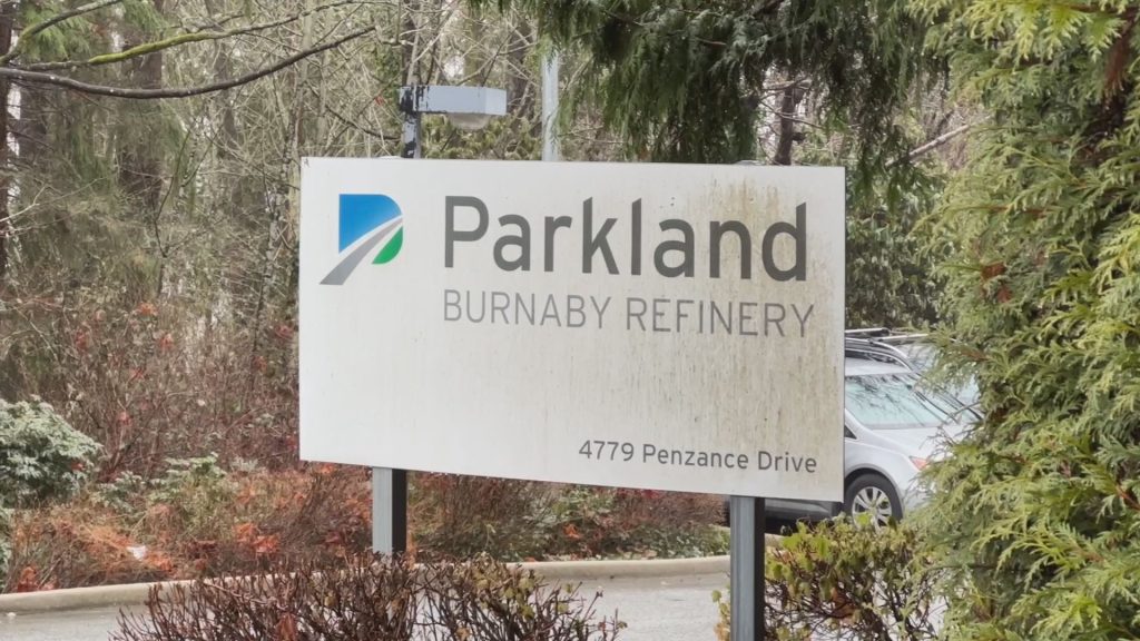 The Parkland refinery in Burnaby, B.C.