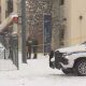 A car crashed through the second storey of a parkade building at UBC on Wednesday, Jan. 17, 2024, falling to the ground below