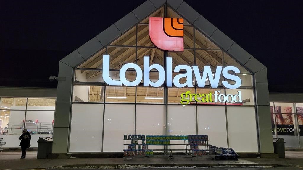 A Loblaws grocery store is shown at a Bowmanville, Ont. shopping centre on Tuesday Feb. 28, 2023.