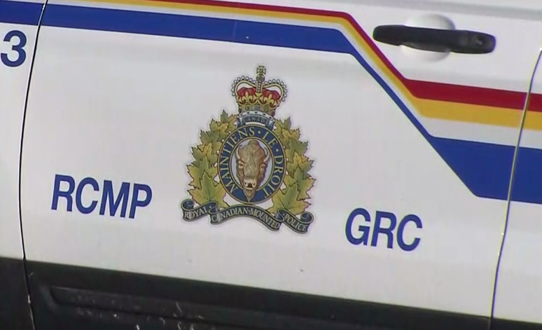 The side door of a Burnaby RCMP cruiser