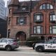 Toronto police investigate a stabbing near Dundas Street East and Sherbourne Street on Jan. 31, 2024