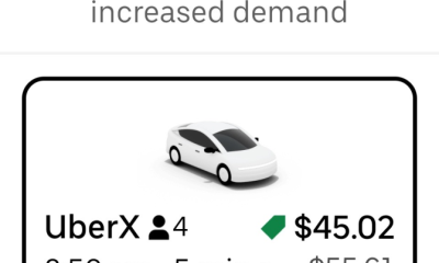 A trip from Cambie Street and Broadway to North Vancouver, Jan. 22. (Courtesy Uber)