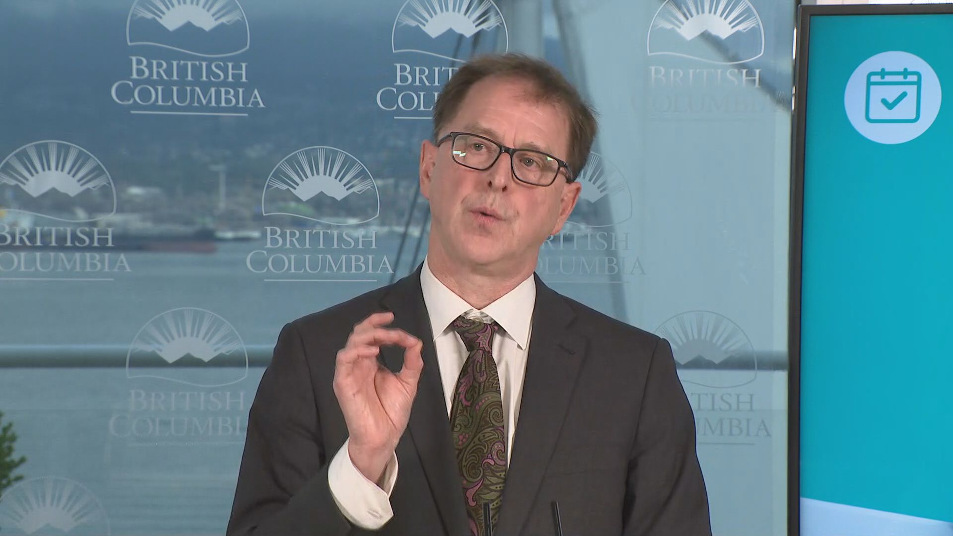 B.C. Health Minister Adrian Dix speaks in Vancouver