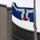 City of Toronto flag flies outside City Hall