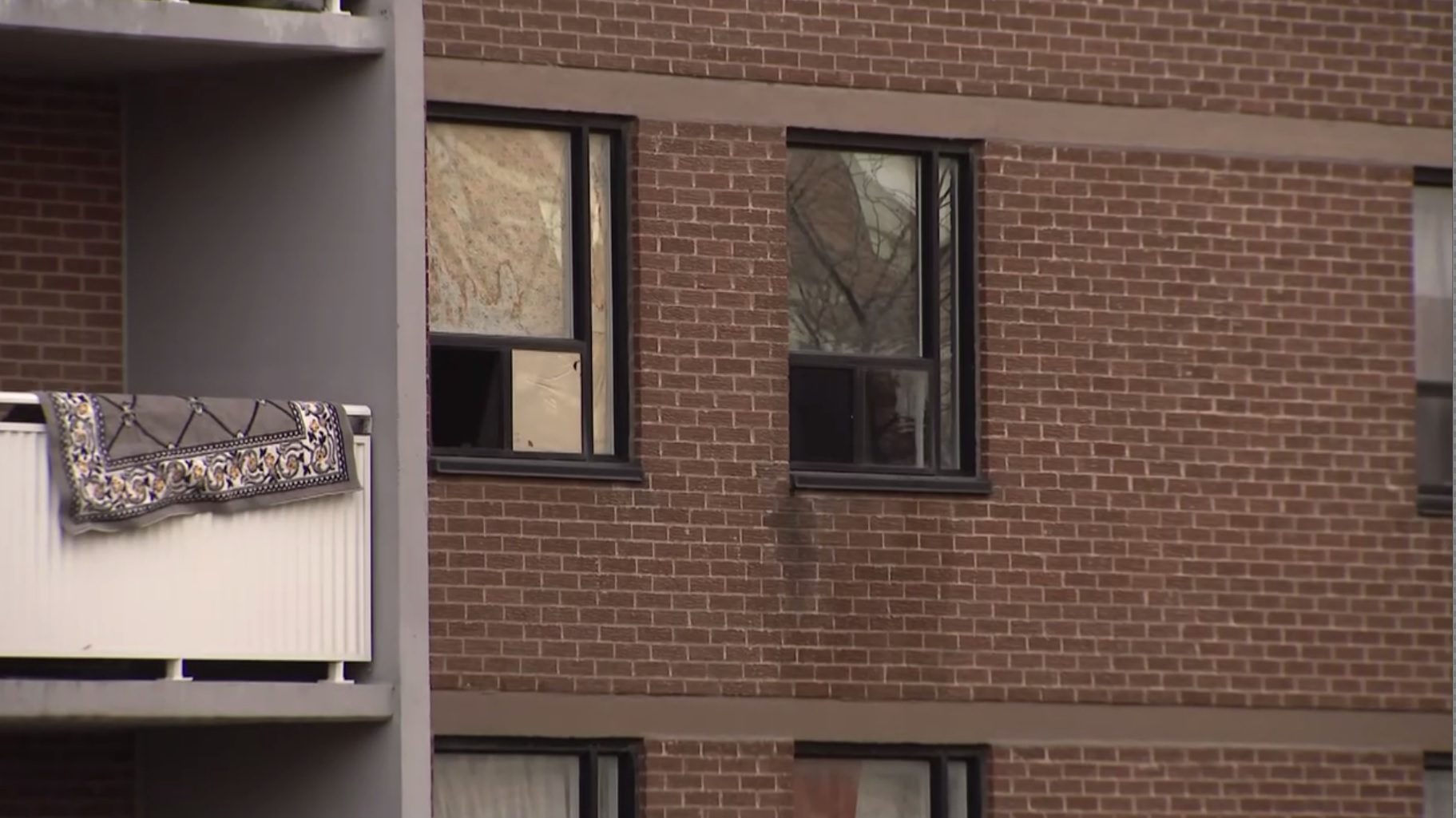 A fire broke out at an apartment building on Carabob Court in Scarborough on Feb. 7, 2024