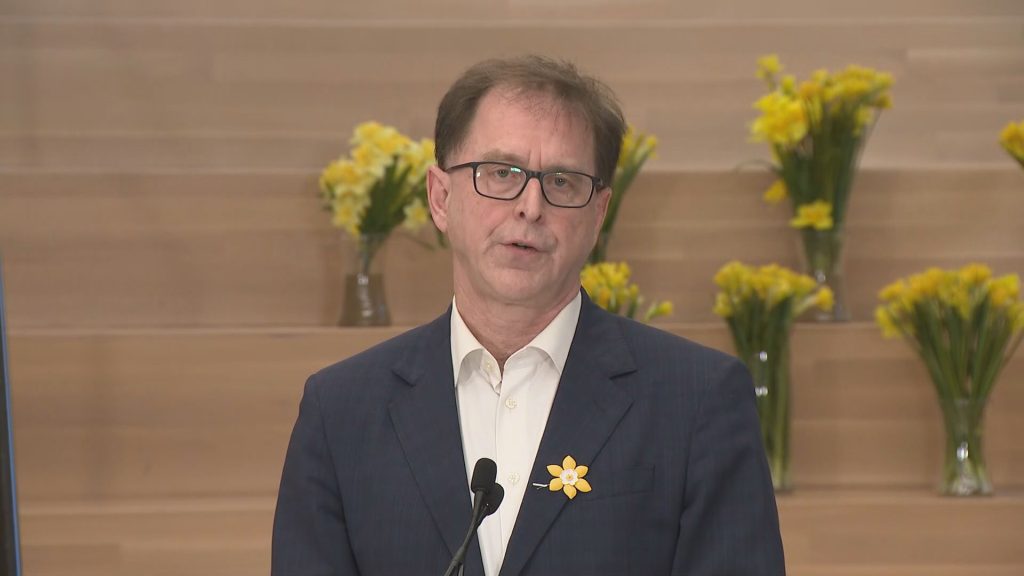 B.C. Health Minister Adrian Dix speaks at a news conference