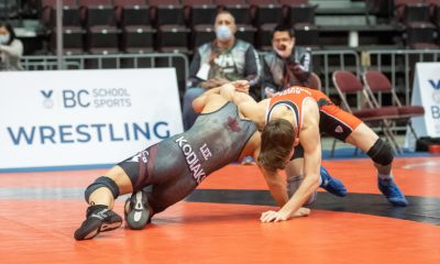 The parents of a star student-athlete on Vancouver Island are pinning their hopes on a change of heart by school regulators after their son was told he can't compete in wrestling at the high school level. (Courtesy BC School Sports)