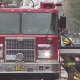 A Burnaby Fire Rescue vehicle is seen