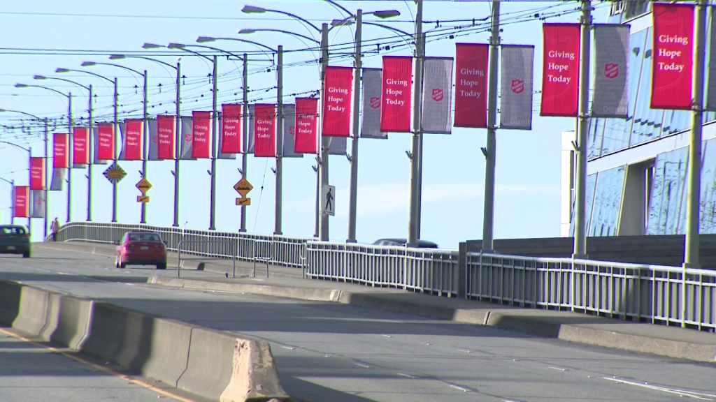 The Granville Street Bridge in Vancouver.