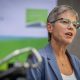 Selina Robinson speaks during a press conference in Vancouver on Thursday, July 20, 2023