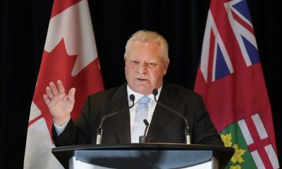 Doug Ford delivers remarks at the Canadian International Auto Show in Toronto