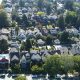 In this photo taken by a drone, Vancouver homes in the Kitsilano neighbourhood of Vancouver, B.C., is pictured Monday, Oct. 3, 2022.