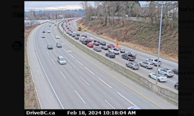 Highway 1 eastbound is seeing significant backup as of 10:18 a.m. Sunday.