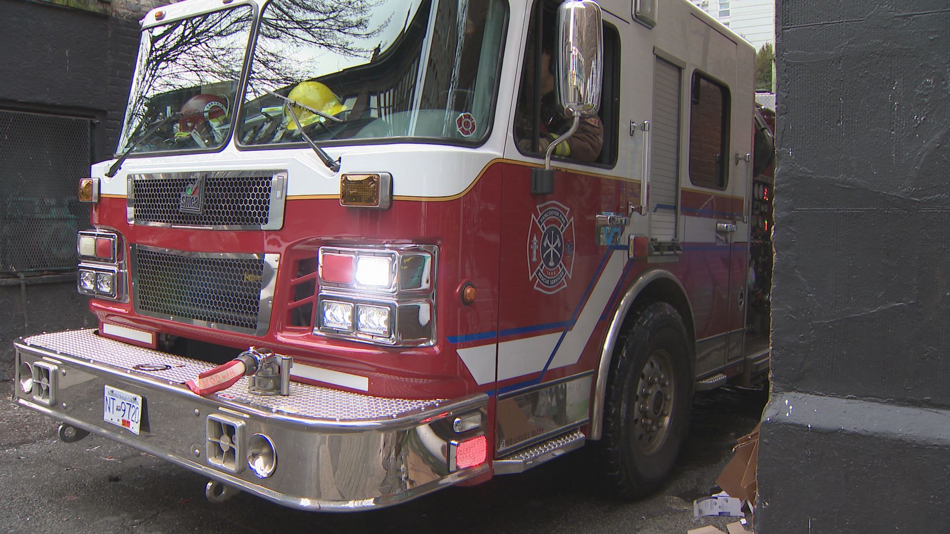 A Vancouver Fire Rescue Services truck in January 2024. (CityNews Image)