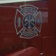 The Vancouver Fire Rescue Services logo on the side of a new truck