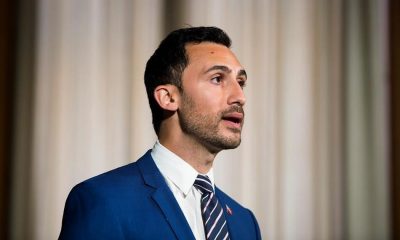 Ontario Education Minister Stephen Lecce speaking at Queen's Park in Toronto on June 9, 2020. THE CANADIAN PRESS/Nathan Denette