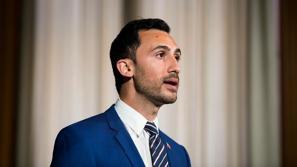 Ontario Education Minister Stephen Lecce speaking at Queen's Park in Toronto on June 9, 2020. THE CANADIAN PRESS/Nathan Denette