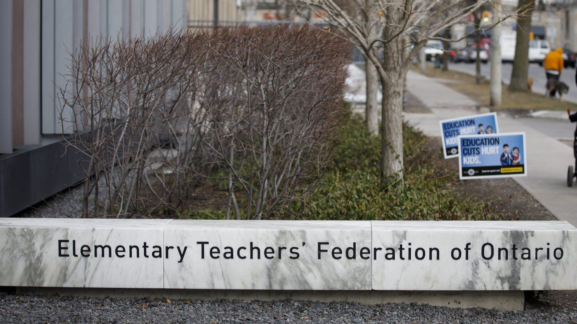 Elementary Teachers' Federation of Ontario (ETFO) headquarters is seen in Toronto