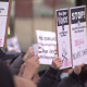 Protesters of a proposed safe injection site gather outside Richmond City Hall