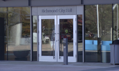 A file photo of the entrance to Richmond City Hall.