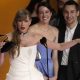 Taylor Swift accepts the award for album of the year for "MIdnights" during the 66th annual Grammy Awards on Sunday, Feb. 4, 2024, in Los Angeles. (AP Photo/Chris Pizzello)