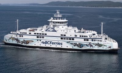 BC Ferries vessel Salish Orca services the Powell River-to-Comox route.