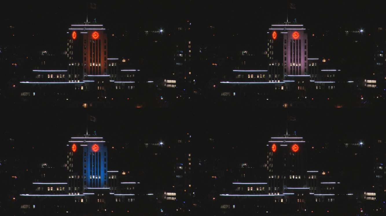 Anyone strolling by Vancouver City Hall or the Burrard Street bridge Thursday evening will have noticed they were both lit up in black, red, green, and gold colours.