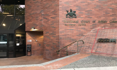 The exterior of the B.C. provincial court on Main Street in Vancouver