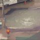 Watermain break on Broadview Avenue north of Gerrard Street on Feb. 22, 2024