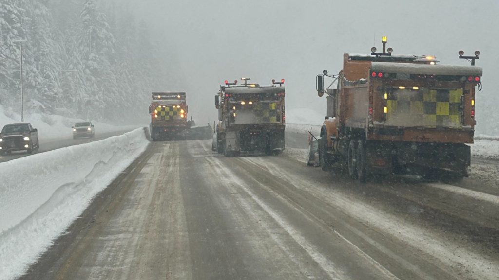 The Coquihalla Highway between Hope, B.C. and Merritt, B.C. on Tuesday January 9, 2024.