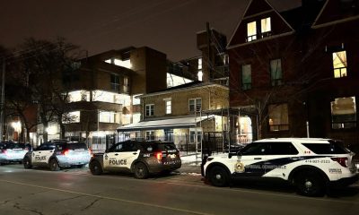 Police investigate after a man suffered minor injuries after being stabbed in the area of Dundas Street East and Sherbourne Street.